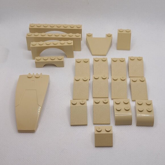 LEGO 100+ Pc Vintage Tan Basic Bricks Plates Specialty Technic 90's 2000's - Picture 3 of 7